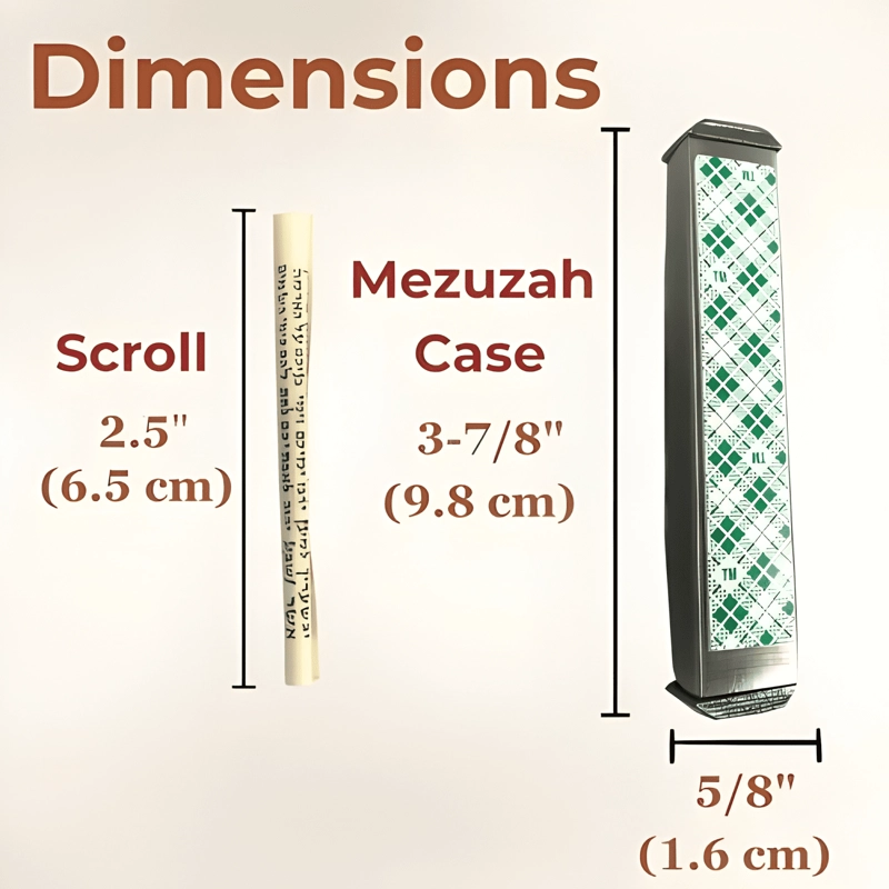 MEZUZA DE VIDRIO ARTISTICO RESISTENTE PARA INTERIOR Y - 2