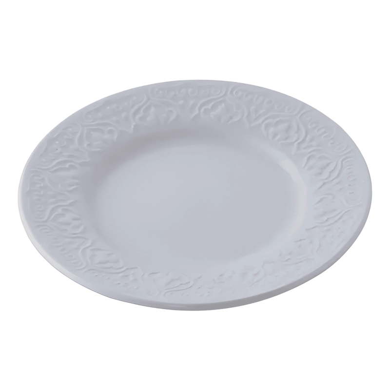 JUEGO LOZA PORCELANA 16 PIEZAS TEXTURA VAJILLA BLANCO - 2