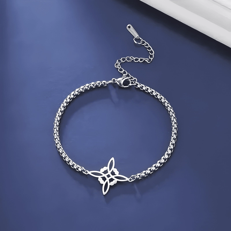 PULSERA NORDICA NUDO DE BRUJA CELTA ACERO PROTECCION #2 - 3