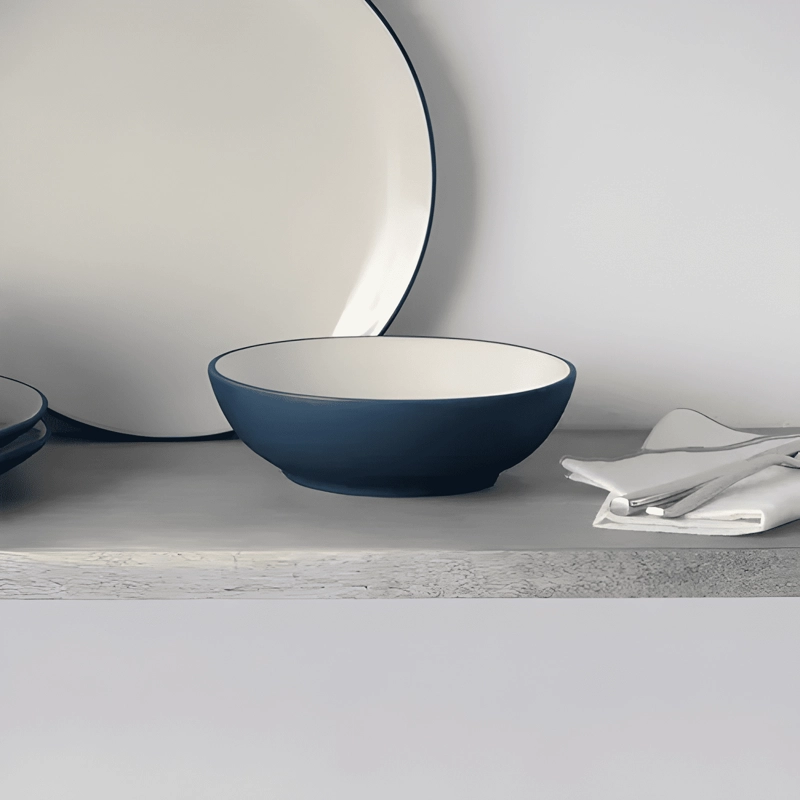 JUEGO DE VAJILLA 4 PIEZAS PARA MESA NORITAKE C... AZUL - 1