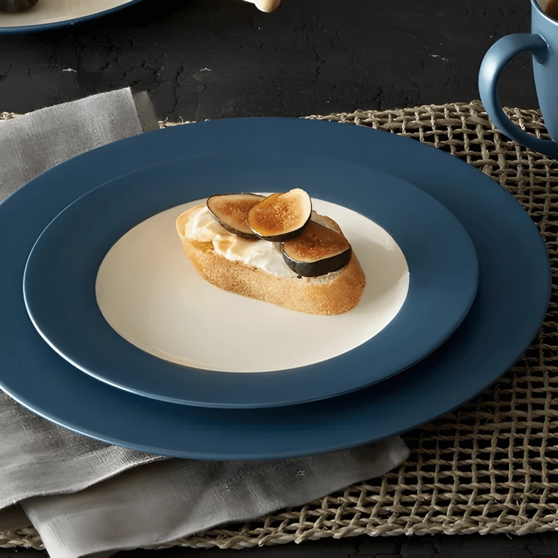 JUEGO DE VAJILLA 4 PIEZAS PARA MESA NORITAKE C... AZUL - 2