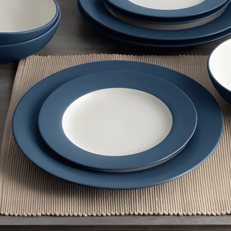 JUEGO DE VAJILLA 4 PIEZAS PARA MESA NORITAKE C... AZUL - 3