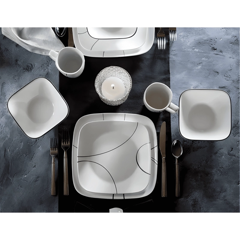 SET DE CENA CORELLE, PARA 6 PERSONAS, 18 UNIDADES, LIGERO - 1