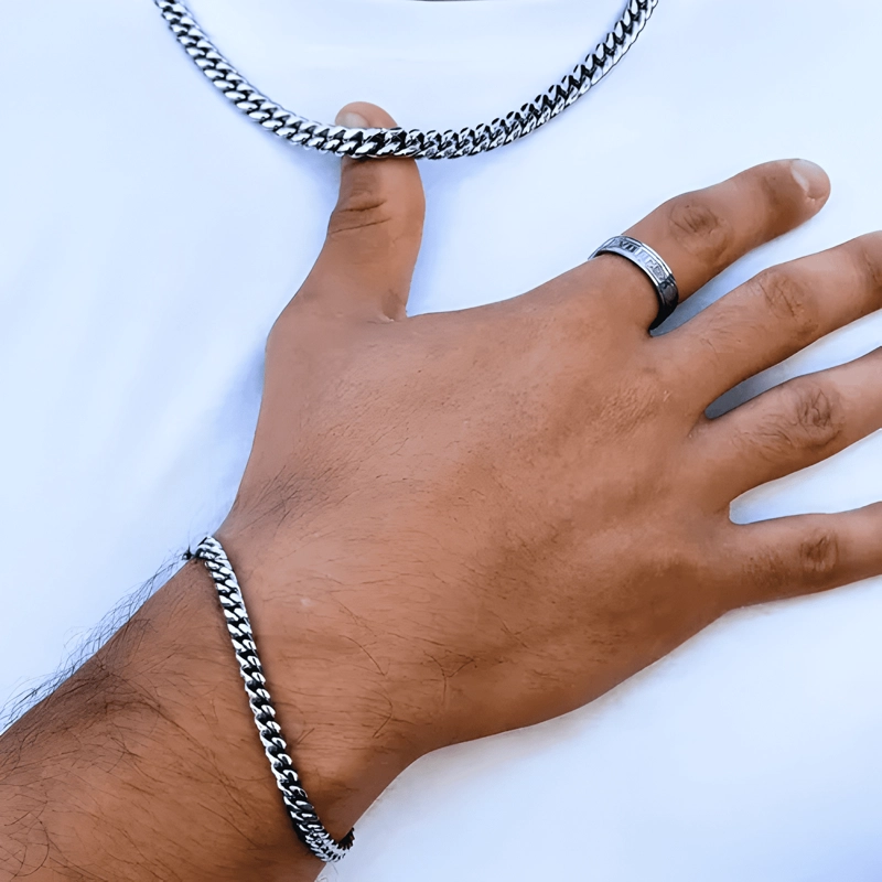 PULSERA MIAMI CUBAN 5MM 19 CM - 4