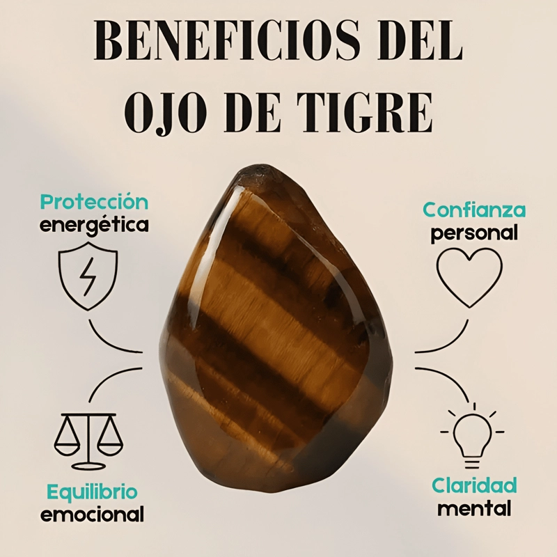 PULSERA TRIPLE PROTECCION OBSIDIANA HEMATITA OJO DE TIGRE #5 - 4