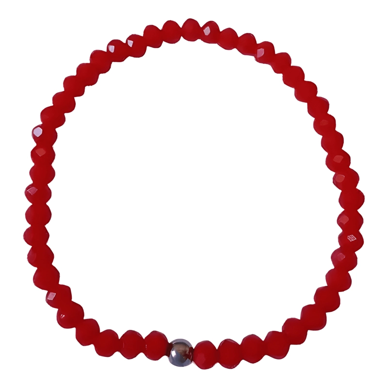 PULSERA AMULETO PROTECCION SUERTE ALEJA MALAS ENERGIAS ROJA - 1
