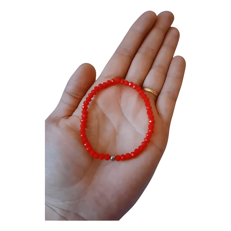 PULSERA AMULETO PROTECCION SUERTE ALEJA MALAS ENERGIAS ROJA - 2