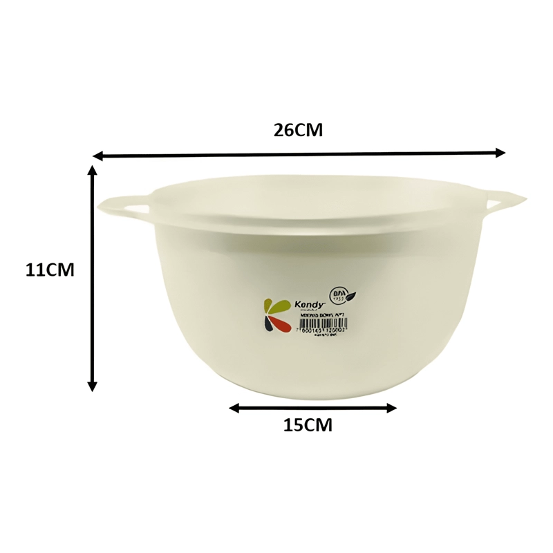 PACK 5 BOWLS REPOSTERIA ENSALADAS PLATICO MIXING BOWL N°1 - 2