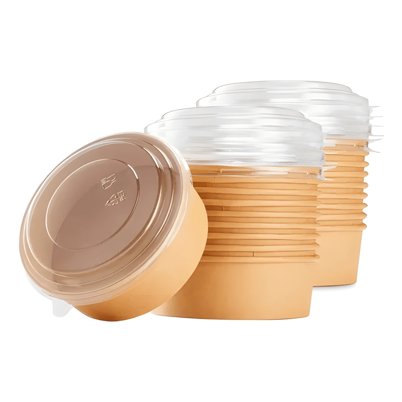 ENVASE BOWL POLIPAPEL KRAFT 500CC C/TAPA 100 UNIDADES #3 - 1