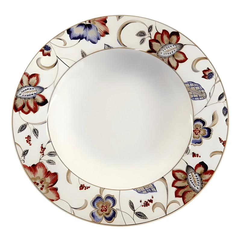 JUEGO DE VAJILLA 30 PIEZAS PORCELANA FINA JACOBEAN FLORAL - 4