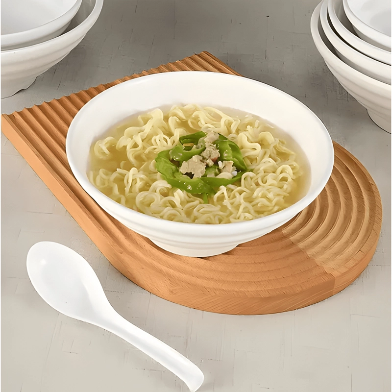 PACK 6 BOWLS MELAMINA 600ML PARA SOPA FIDEOS ARROZ - 1