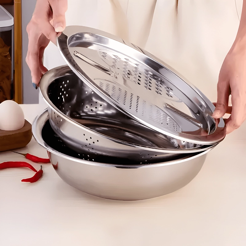 RALLADOR EN JULIANA MULTIFUNCIONAL, LAVABO DE ACERO 25CM - 1