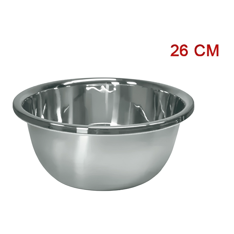 BOWL ACERO INOXIDABLE 26 CM ENSALADERA MEZCLADOR - 1