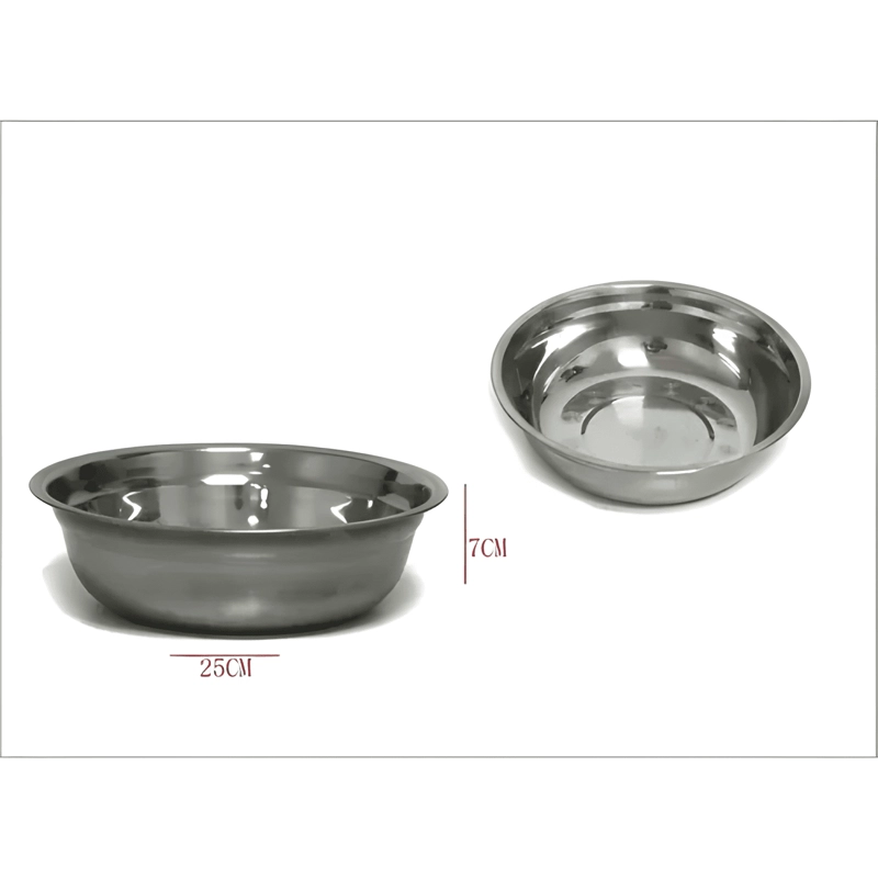 5 BOWLS PARA BATIR MEZCLA EN ACERO INOXIDABLE 25CM #8 - 2