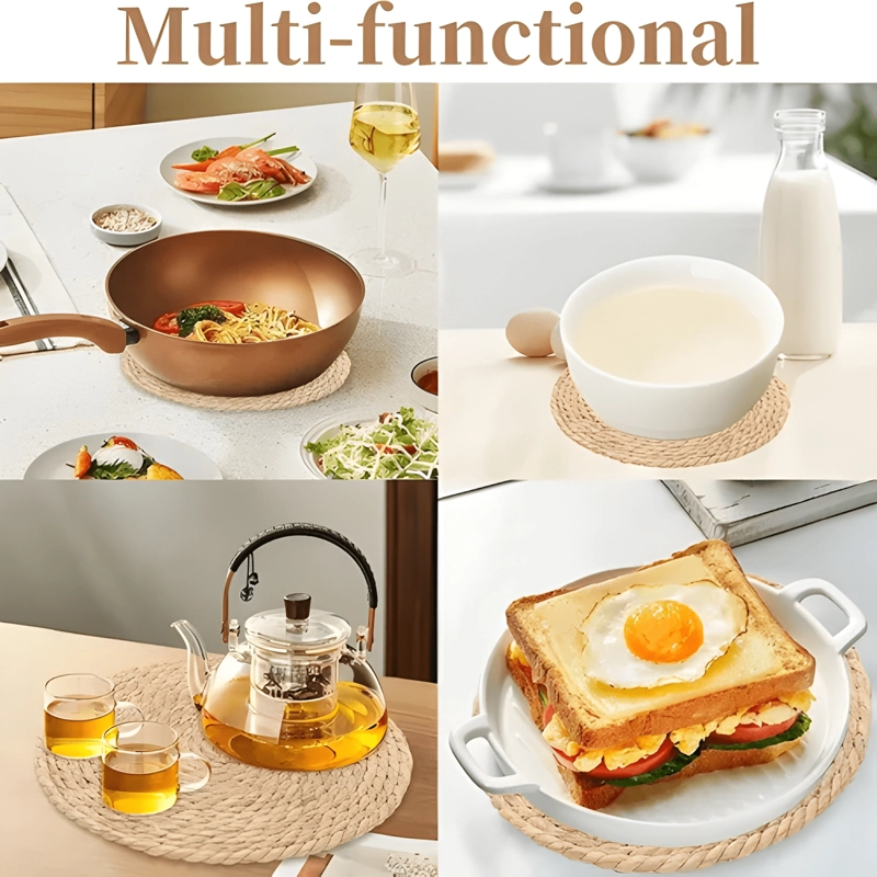 SET 6 INDIVIDUALES MANTEL FIBRA NATURAL YUTE 35 CM 6 PACK - 2