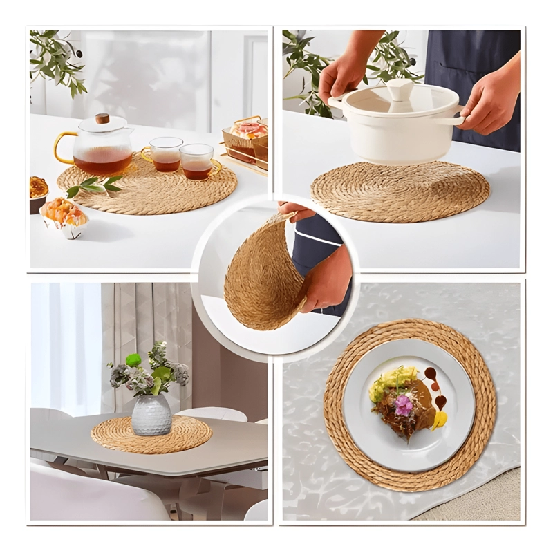 SET 6 INDIVIDUALES MANTEL FIBRA NATURAL YUTE 35 CM 6 PACK - 4