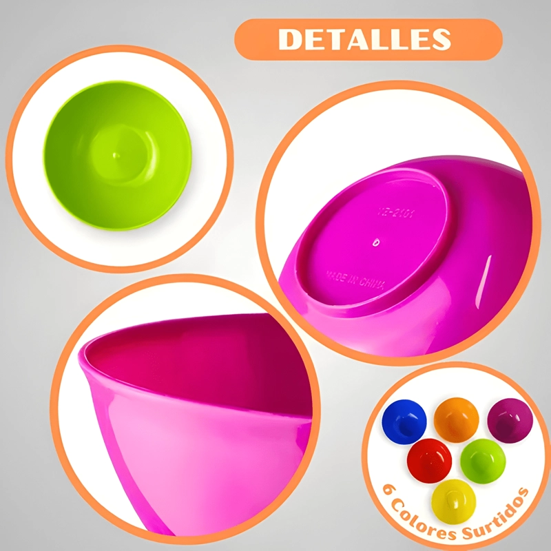 30 BOWLS POCILLOS CEREAL POSTRE PLASTICO REUTILIZABLE #2 - 4