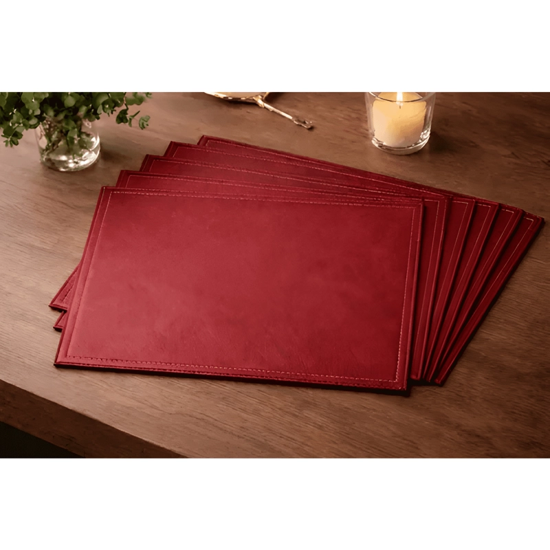 INDIVIDUALES DE MESA ECOCUERO RIGIDO 40X30 CM PACK SET 6 #4 - 2