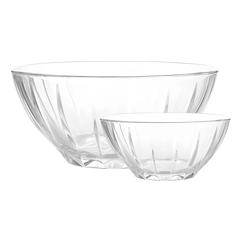 1 ENSALADERA 1.85CC + 6 BOWLS 350CC VIDRIO ALLEGRA ARGANDA - 1