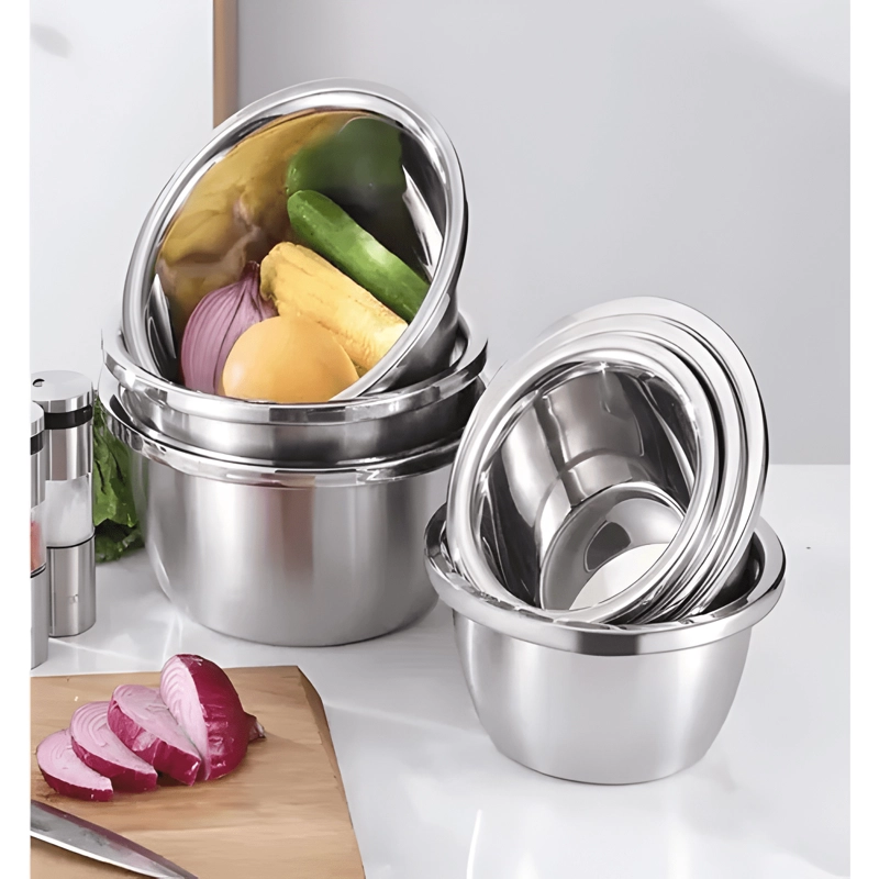 PACK 6 BOWL CUENCO TAZON PROFUNDO 32 CM ACERO COCINA - 3