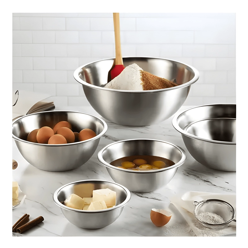 BOWL 22CM POCILLO ACERO INOXIDABLE REPOSTERIA COCINA 2500ML - 3