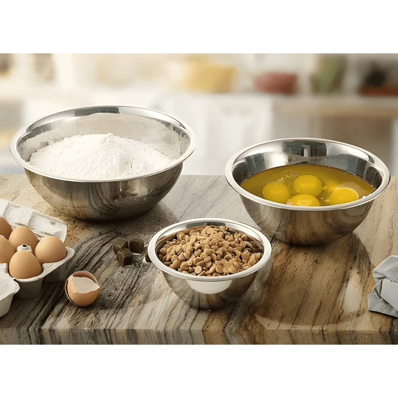 BOWL 22CM POCILLO ACERO INOXIDABLE REPOSTERIA COCINA 2500ML - 4