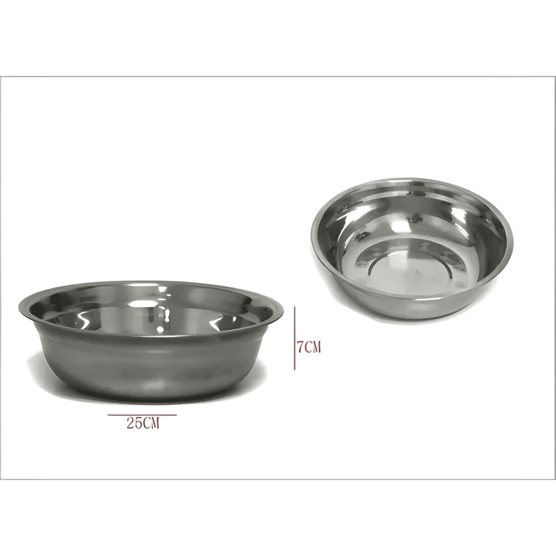 5 BOWLS PARA BATIR MEZCLA EN ACERO INOXIDABLE 25CM #29 - 2