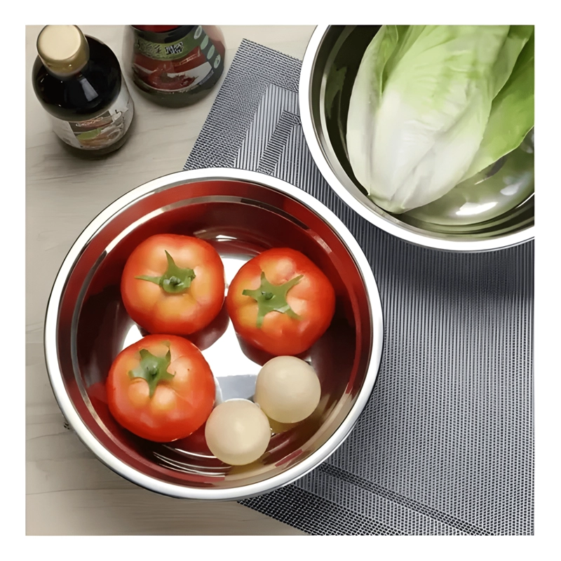 PACK 3 POCILLO BOWL ACERO REPOSTERIA COCINA ENSALADAS 600ML - 1
