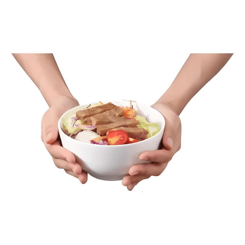 PACK 6 POCILLO BOWL CUENCO DE MELAMINA COCINA 400ML BLANCO - 3