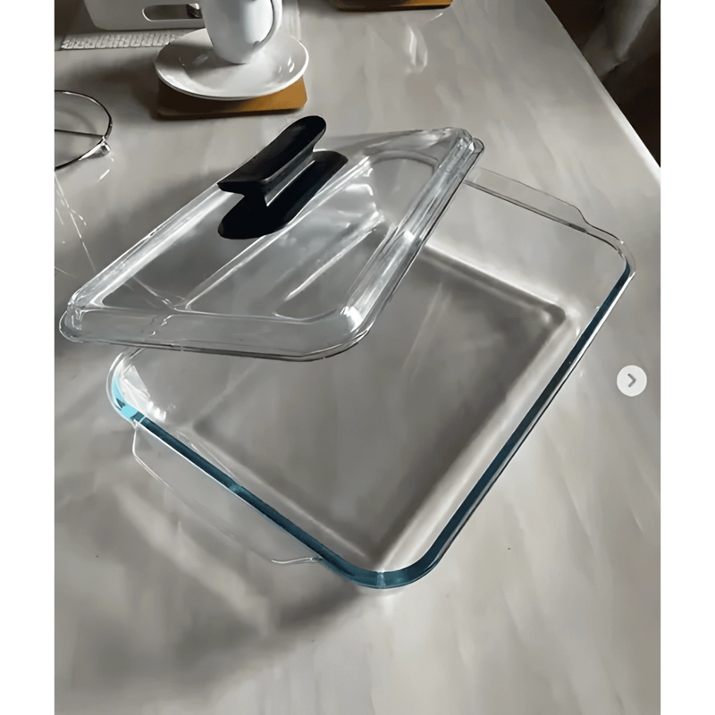 BOL DE VIDRIO TEMPLADO CON TAPA DE VIDRIO - 2