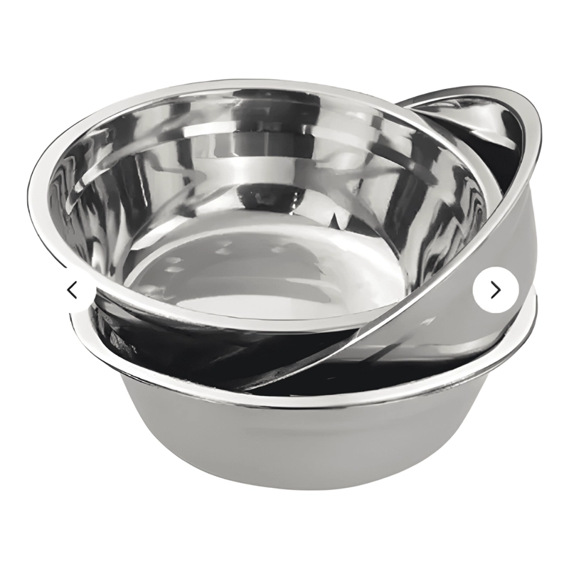 BOWL PROFUNDO GRANDE EN ACERO INOXIDABLE 55CM REPOSTERIA - 2