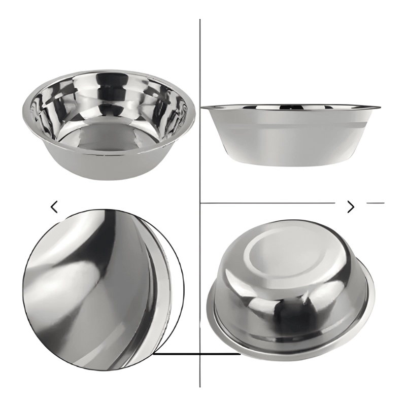 BOWL PROFUNDO GRANDE EN ACERO INOXIDABLE 55CM REPOSTERIA - 4