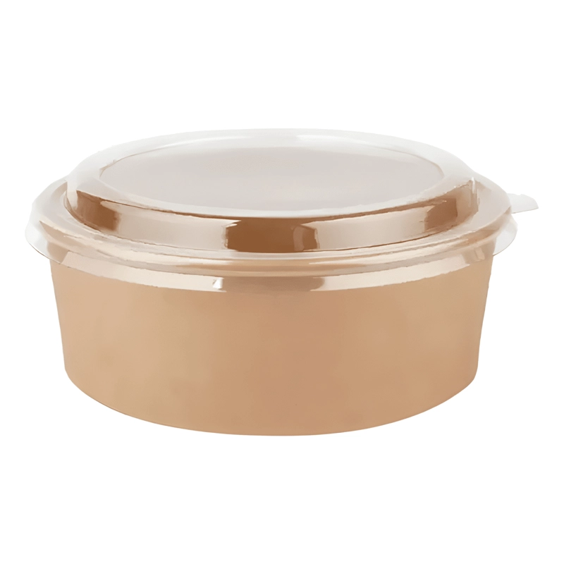 BOWL KRAFT CON TAPA PLASTICA 500 ML PACK 100 UNID - 2
