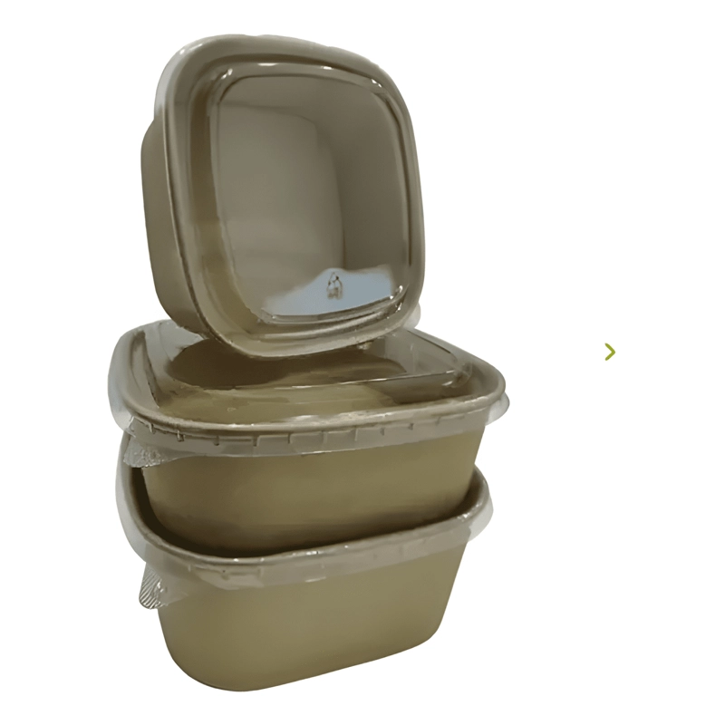 BOWL KRAFT CUADRADO C/TAPA 650CC 50 UNIDADES TRANSPARENTE - 1