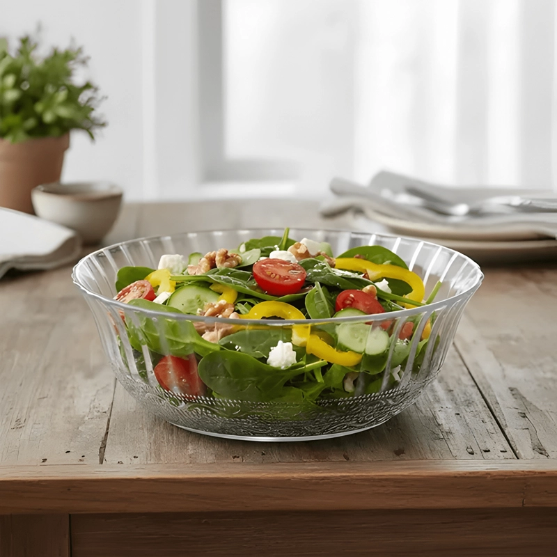 ENSALADERA DE VIDRIO 22 CM PARA SERVIR - 4