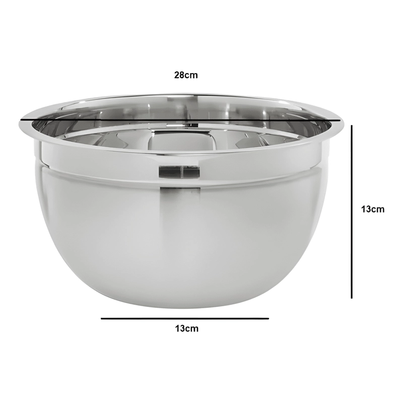 PACK X3 BOWL ACERO INOXIDABLE MENAJE ENSALADERAS BOWL #2 - 1