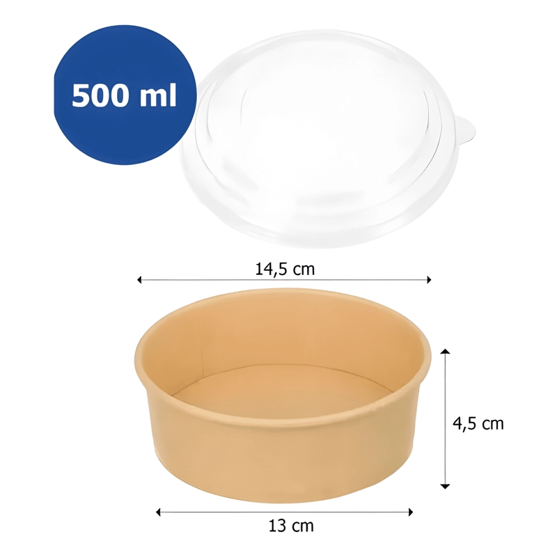 BOWL DE COCINA 500ML BOWL CLARO 500ML - PACK X 100 UNIDADES - 1