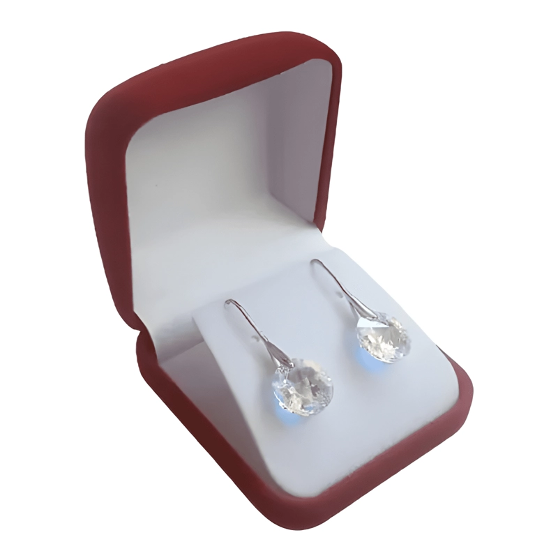 AROS MUJER PLATA 925 CRISTAL SWAROVSKI BAROQUE TORNASOL - 2