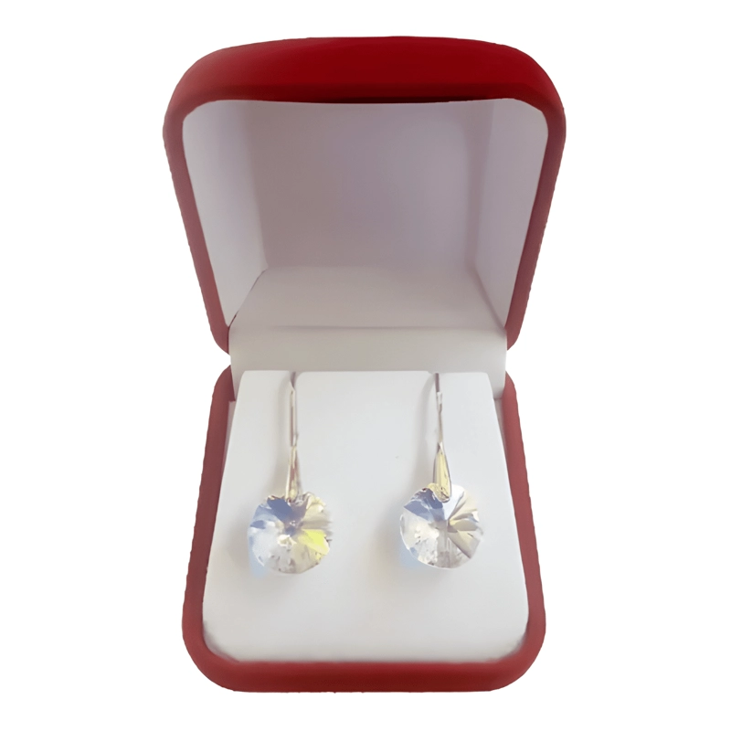 AROS MUJER PLATA 925 CRISTAL SWAROVSKI BAROQUE TORNASOL - 4