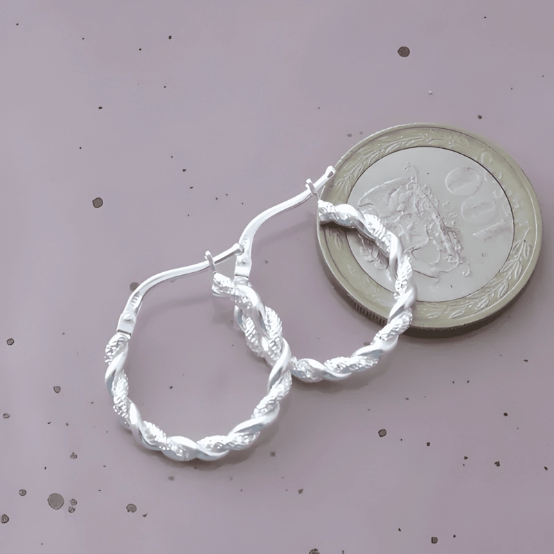 AROS ARGOLLAS DE PLATA ENROSCADAS, ARGOLLAS DE PLATA 925 #2 - 1