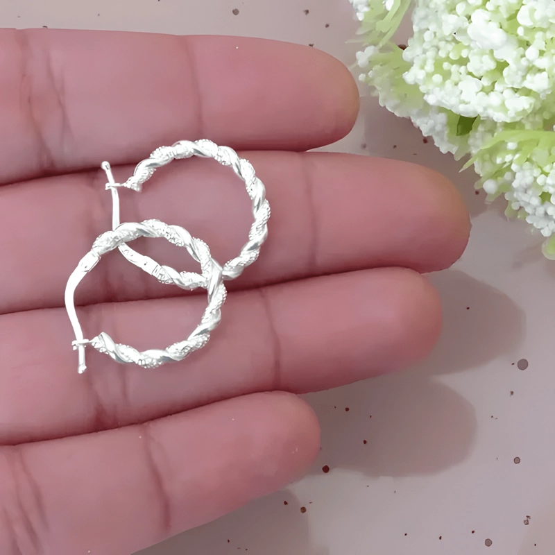 AROS ARGOLLAS DE PLATA ENROSCADAS, ARGOLLAS DE PLATA 925 #2 - 3