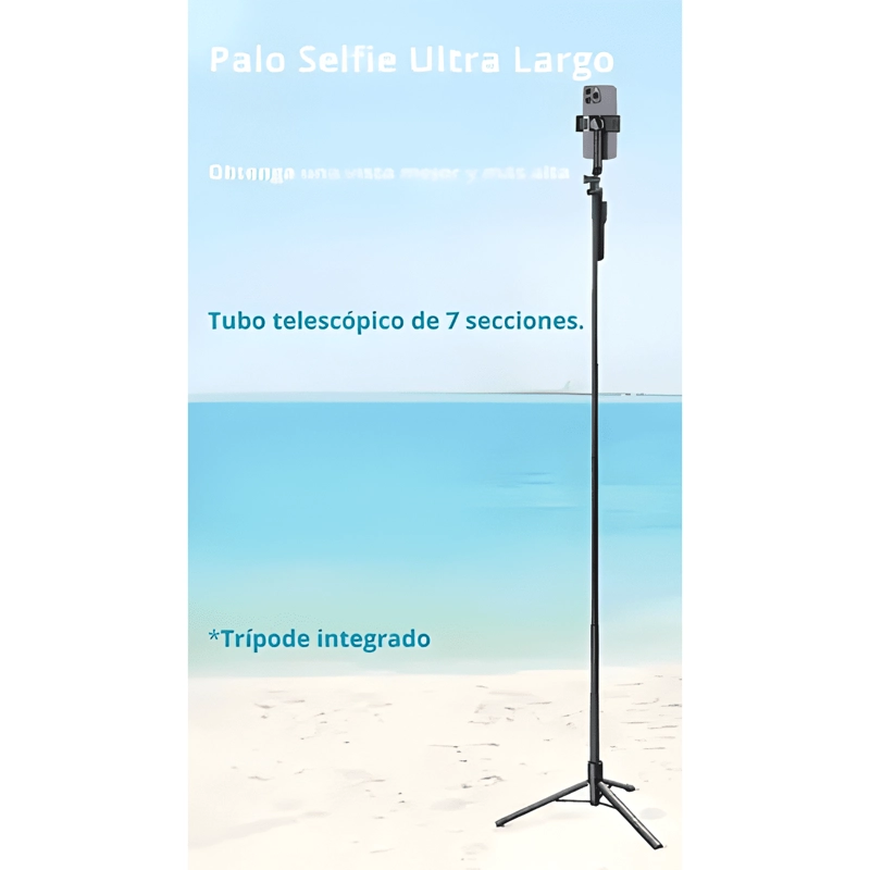 TRIPODE ESTABILIZADOR 360° PALO SELFIE DISPARADOR BLUETOOTH - 1
