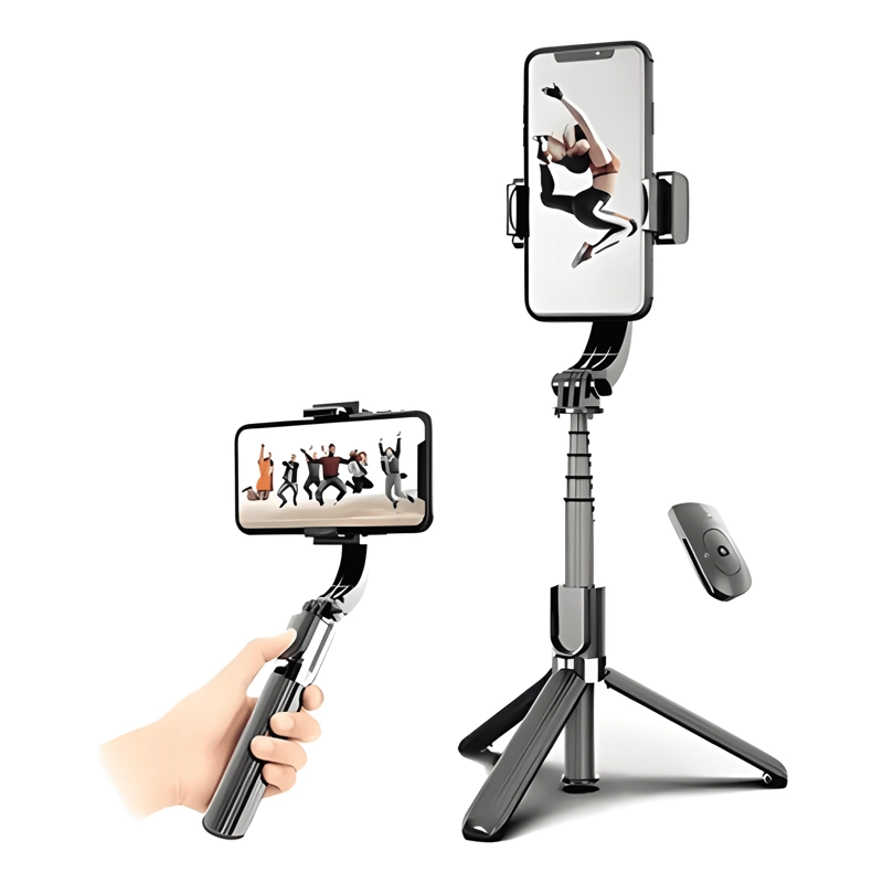 GIMBAL STABILIZER ESTABILIZADOR CELULAR TRIPODE 2 EN NEGRO - 1