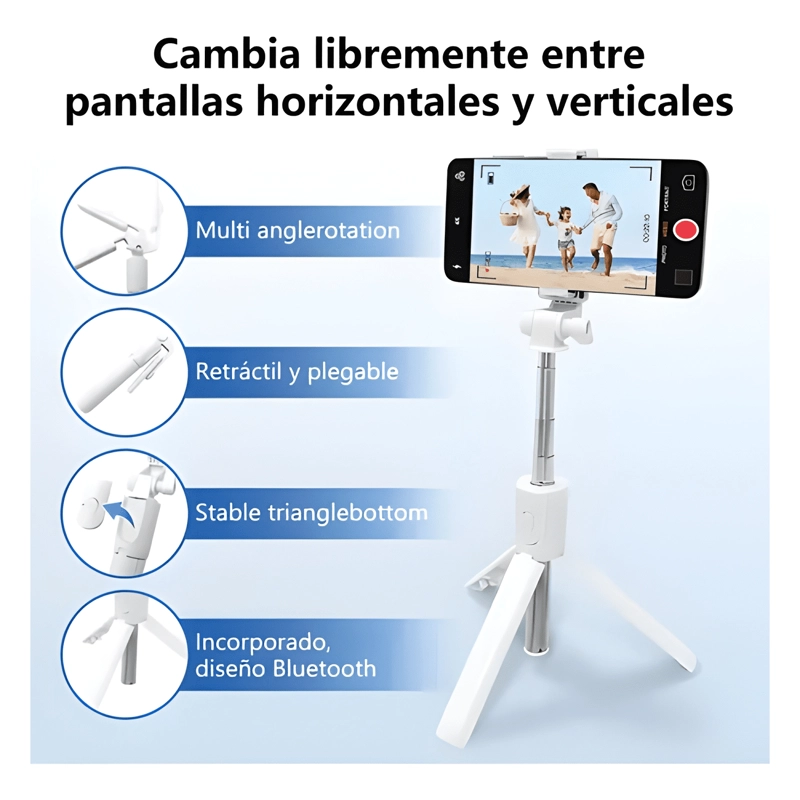 SELFIE STICKTRIPODE SELFIE STICK MANDO A DISTANCIA BLUETOOTH - 3