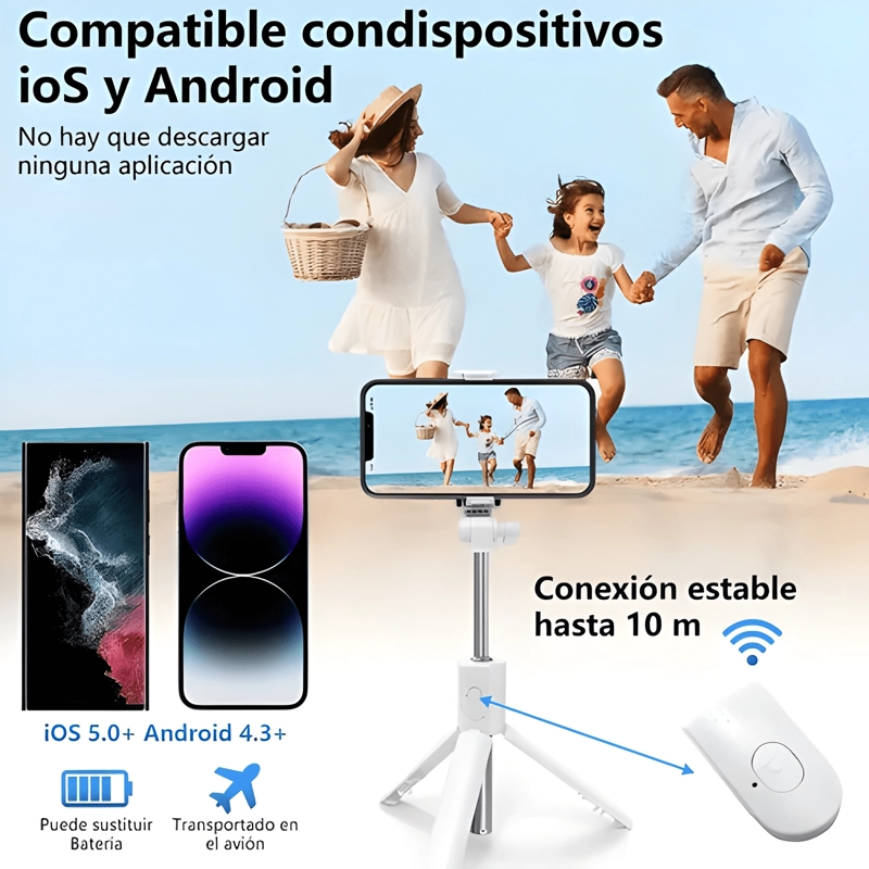 SELFIE STICKTRIPODE SELFIE STICK MANDO A DISTANCIA BLUETOOTH - 4