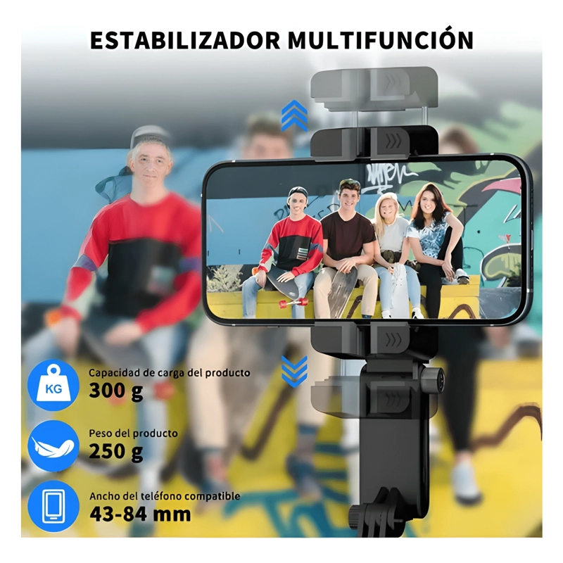 ESTABILIZADOR PARA CELULAR CON TRIPODE Y MANDO BLUETOOTH - 3