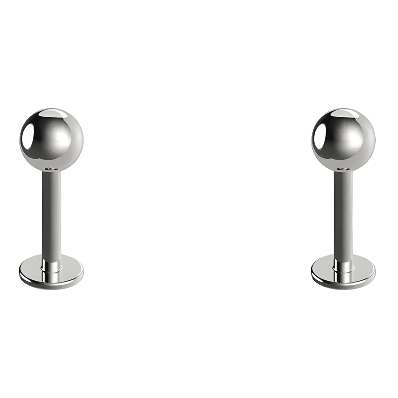 PIERCING SWTI125 ,6 UNIDADES LABRET BOLA TITANIUM 1.2X8X3 - 3