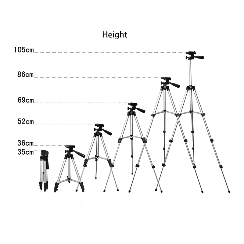 TRIPODE UNIVERSAL CAMARA FILMADORA EXTENSIBLE COMPACTO 105CM - 2