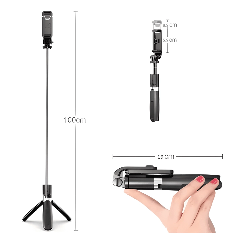 PALO SELFIE TRIPODE BASTON EXTENSIBLE BLUETOOTH - 2