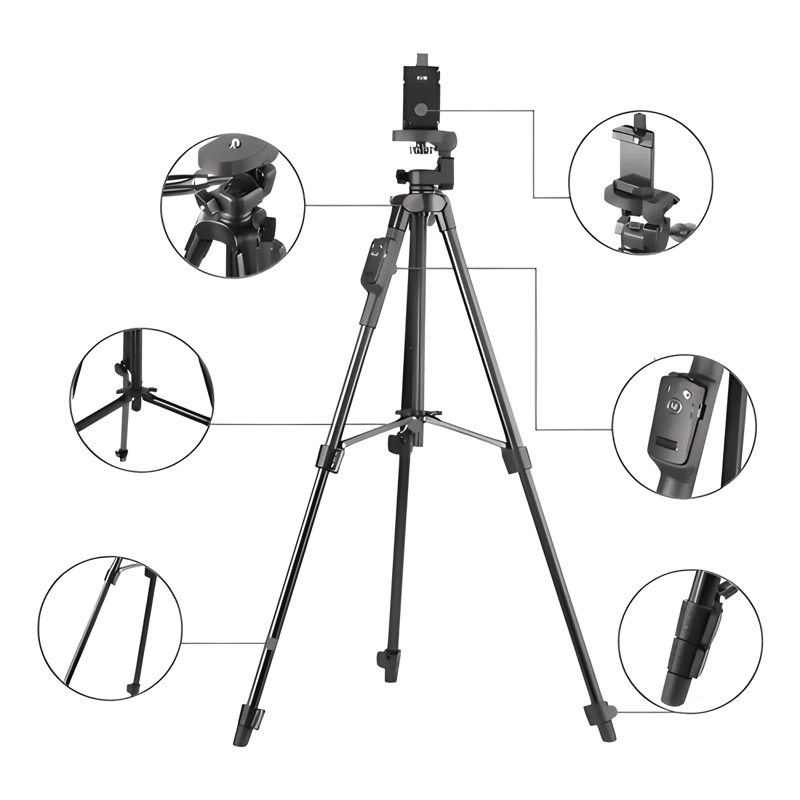 TRIPODE CON DISPARADOR PARA TELE FONOS TTX-6218 COLOR #1 - 4